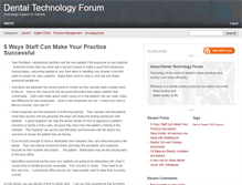 Tablet Screenshot of dentechforum.com